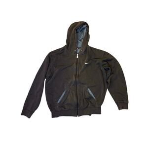 Vintage Y2K Nike “Athletic Dept” Pullover Hoodie, Brown & Gray Interior, Size XL